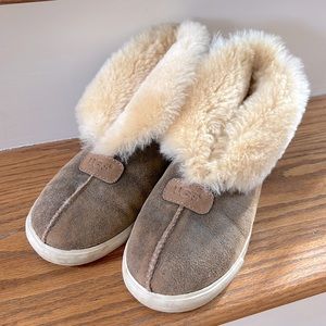 UGG fuzzy slip ons